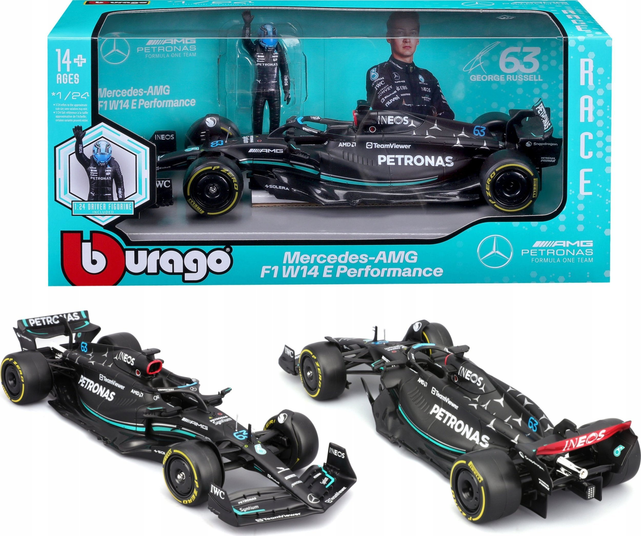 BBU 1:24 Race F1 Mercedes AMG W14 28037_63 80377