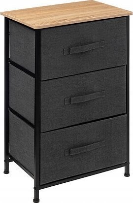 5five Regał z 3 tekstylnymi szufladami TISSA, 45 x 30 x 73 cm