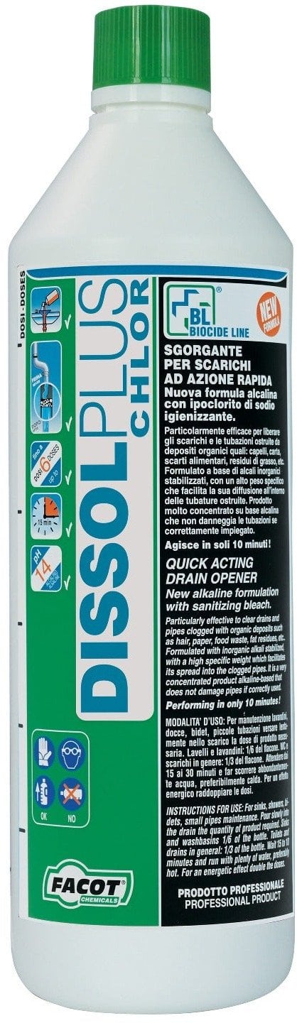 PIPE CLEANER DISSOL PLUS CHLOR 1L