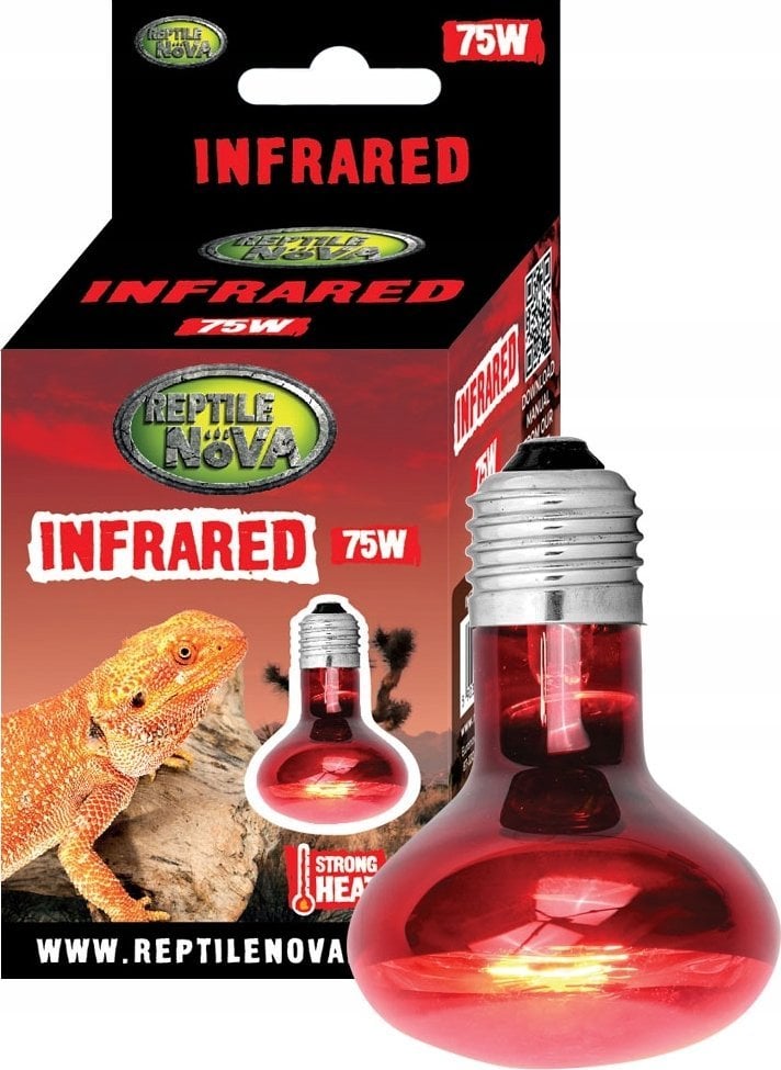 Aqua Nova AQUA NOVA ŻARÓWKA GRZEWCZA UVA REPTILE INFRARED-75W