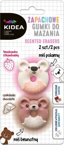 Derform Gumki do mazania Misie 2szt KIDEA