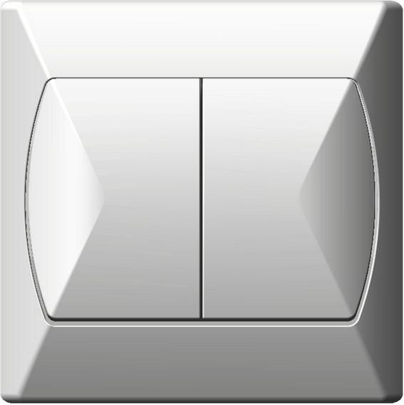 Ospel Łącznik schodowy Akcent podwójny biały (ŁP-10A/00)