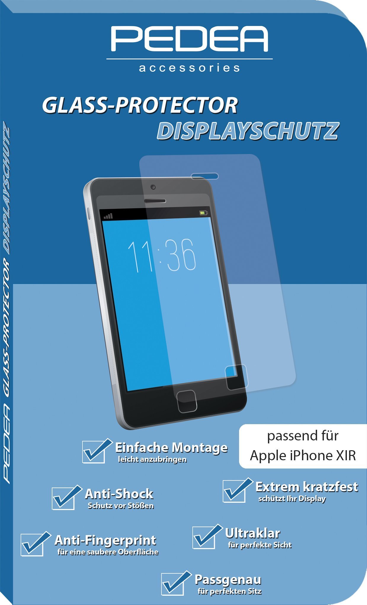 Pedea PEDEA Display-Schutzglas für Apple iPhone 11/ XR
