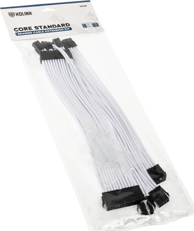 Kolink Kolink Core Standard Braided Cable Extension Kit - Brilliant White