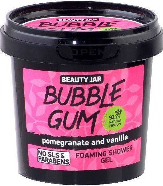 Beauty Jar Bubble Gum żel pod prysznic z wanilią i granatem 150g