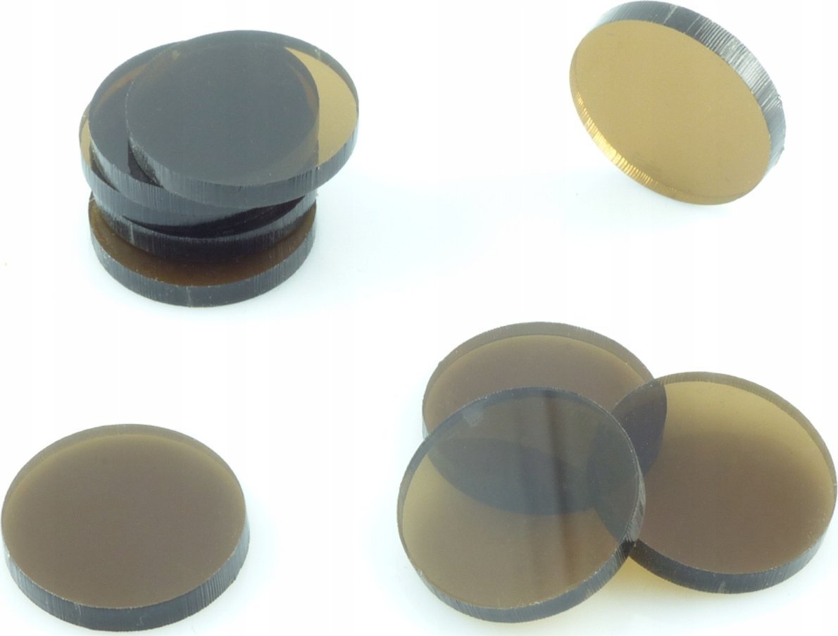 Crafters Crafters: Znaczniki akrylowe - Br±zowe okr±g³e (10)