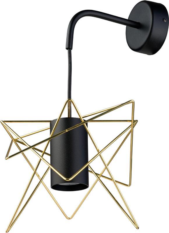 Kinkiet Selsey SELSEY Kinkiet ścienny Gstar czarno - złoty 8285