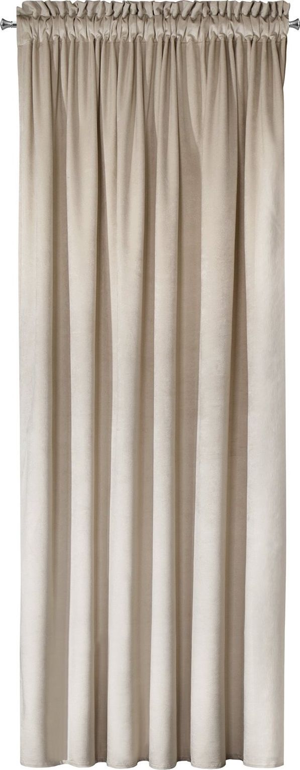 Eurofirany Zasłona Dekoracyjna Welwet Melanie Beż 140x270