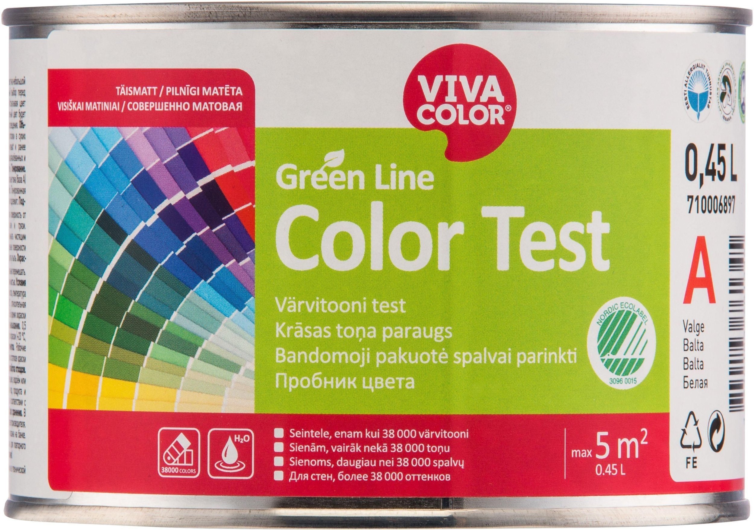 VivaColor PAINT GREEN LINE WALL 4 A 0,45L