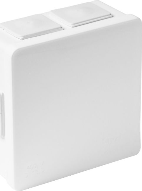 ViPlast 002-01 puszka n/t biała bez zacisków z dławnicami bezgwintowymi 6-wlotowa wym/zew 86x86x40 mm IP55 ViPlast 7717
