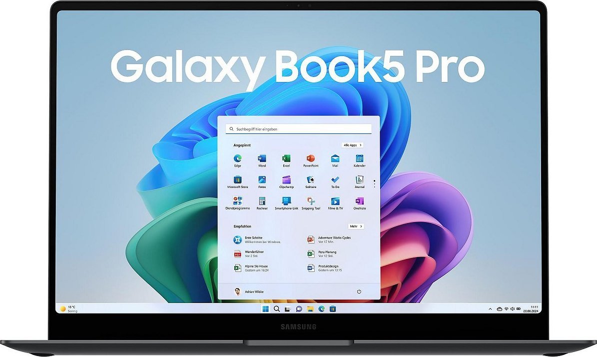 SAMSUNG Galaxy Book5 Pro 35,60cm 14Zoll Intel Ultra 5 226V 16GB LPDDR5x 512GB SSD Intel Arc W11P Grey