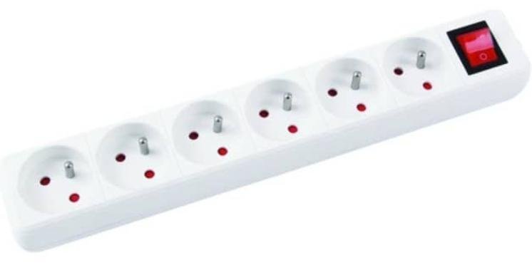 Listwa zasilająca Office Products przeciwprzepięciowa 6 gniazd 5 m biała (13116541-14)