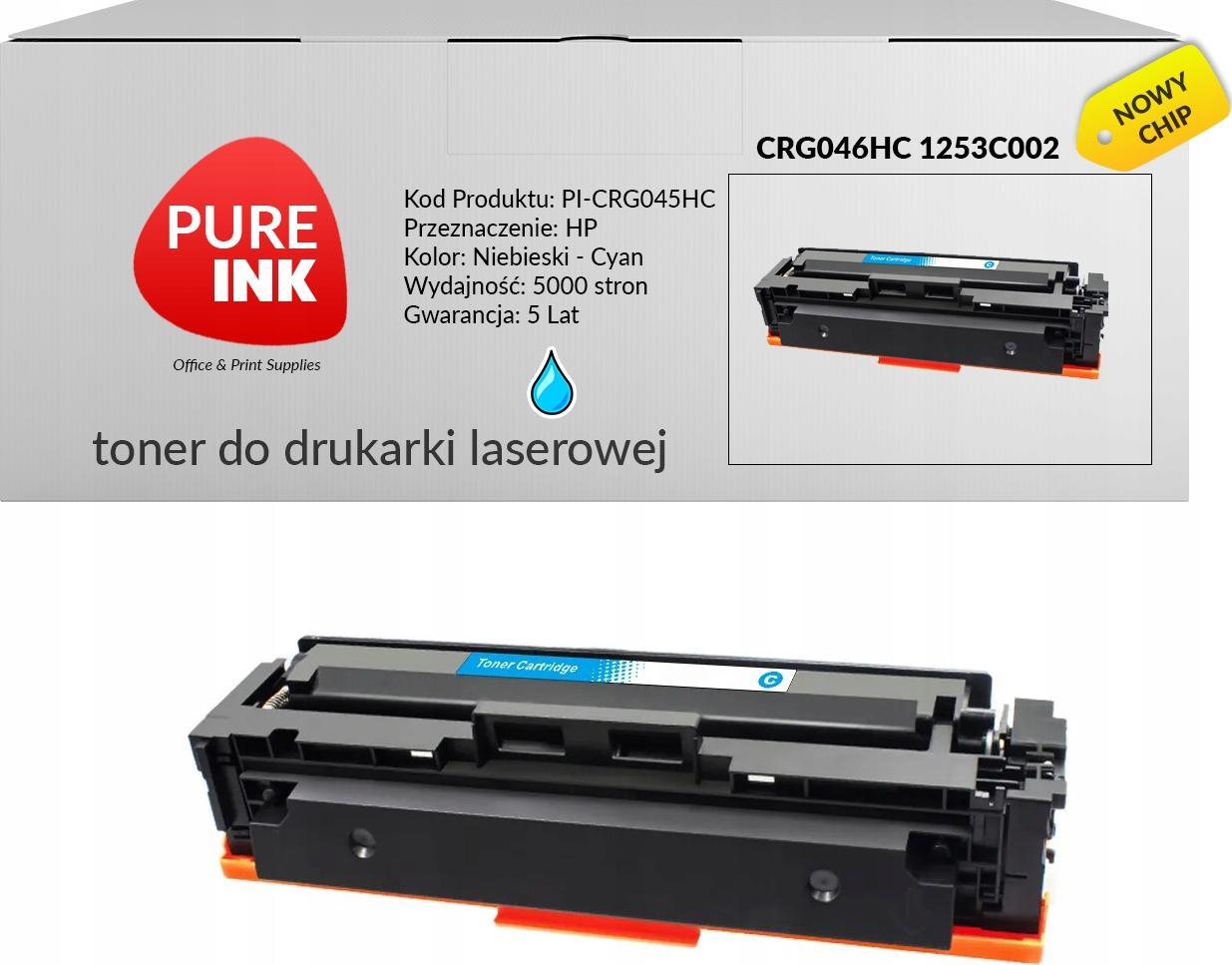 Toner Pureink Cyan Zamiennik CRG046H