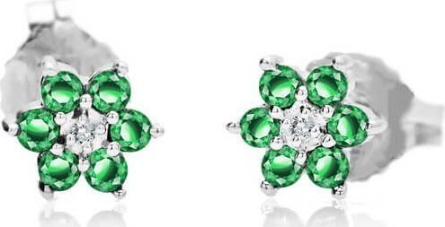 Staviori Złote kolczyki KBD0947 - Diament