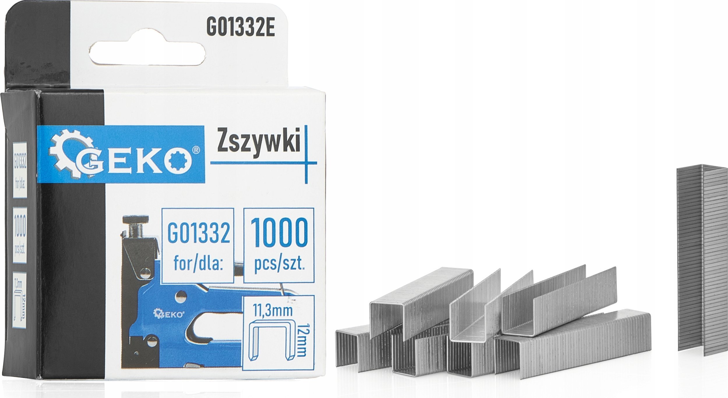 Geko Zszywki 1.2x11.3mm 12mm 1000szt. (200)