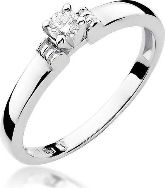 Best Diamonds złoty pierścionek z brylantem 0.15ct 21