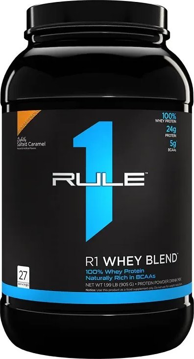 Rule One Rule One - R1 Whey Blend, Odżywka Białkowa, Lightly Salted Caramel, Proszek, 905g