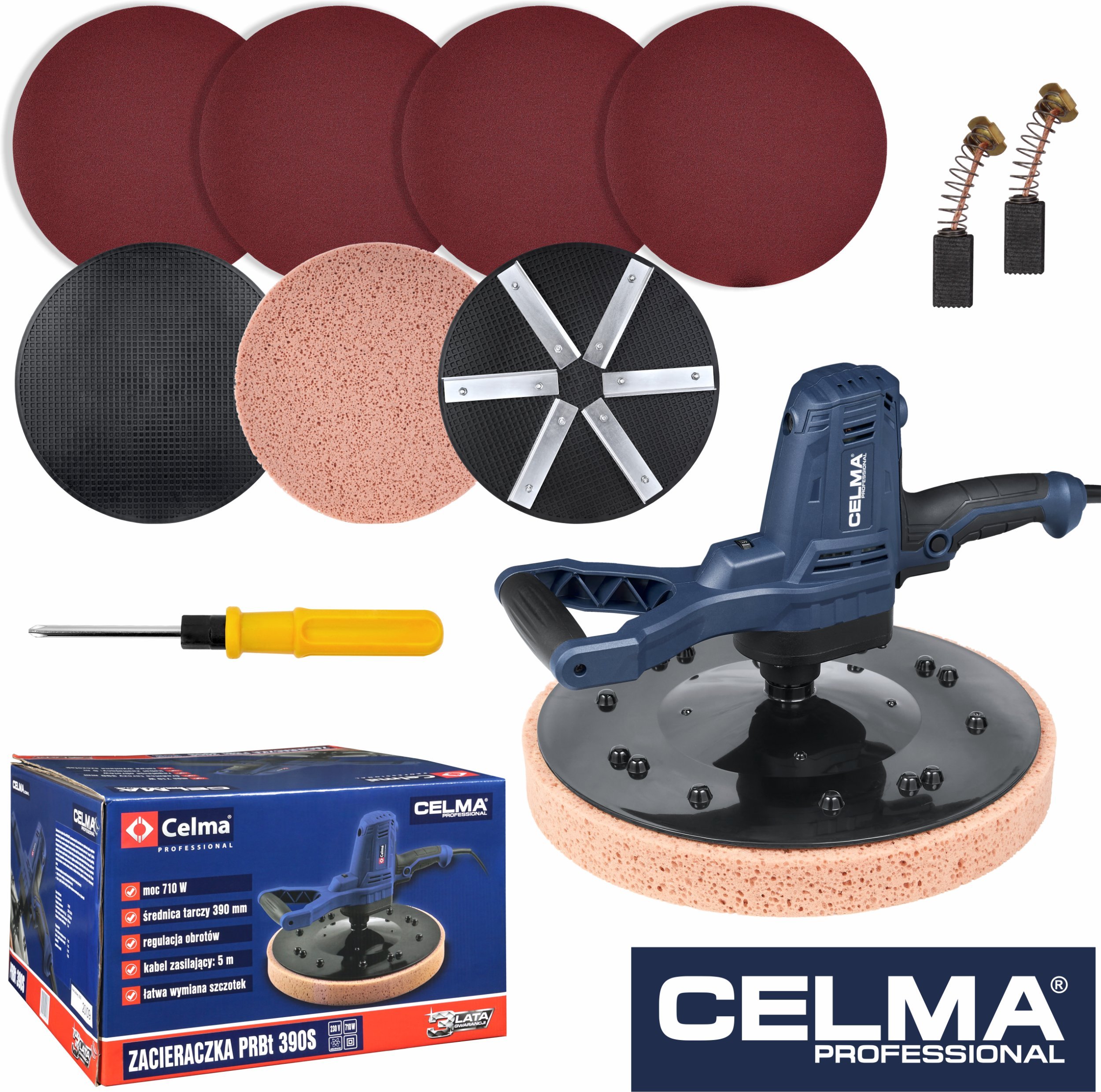 Celma Zacieraczka do tynków Professional PRBt 390S 710W 390mm