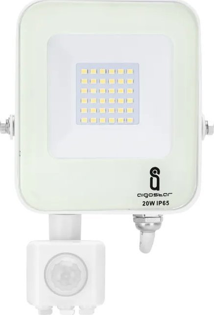 Naświetlacz Aigostar LED Naświetlacz z czujnikiem biały 20W LED Naświetlacz z czujnikiem biały 20W