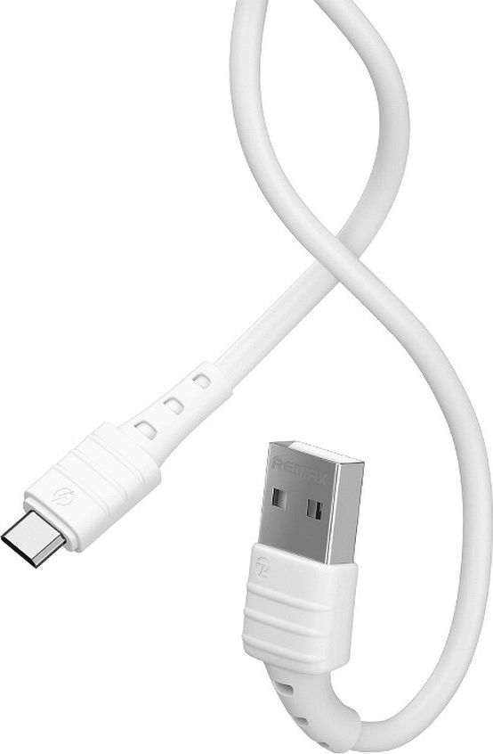 Kabel USB Remax USB-A - microUSB 1 m Biały (6954851237594)