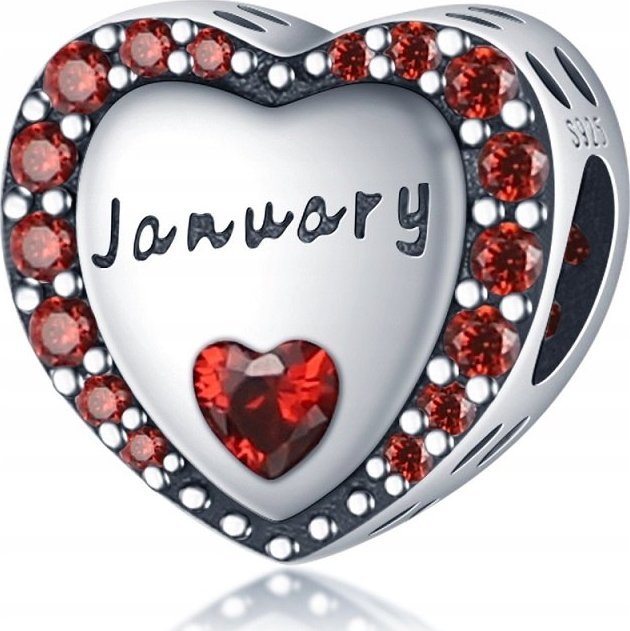 Sfera Damska Zawieszka SREBRO 925 Charms Miesiąc Styczeń