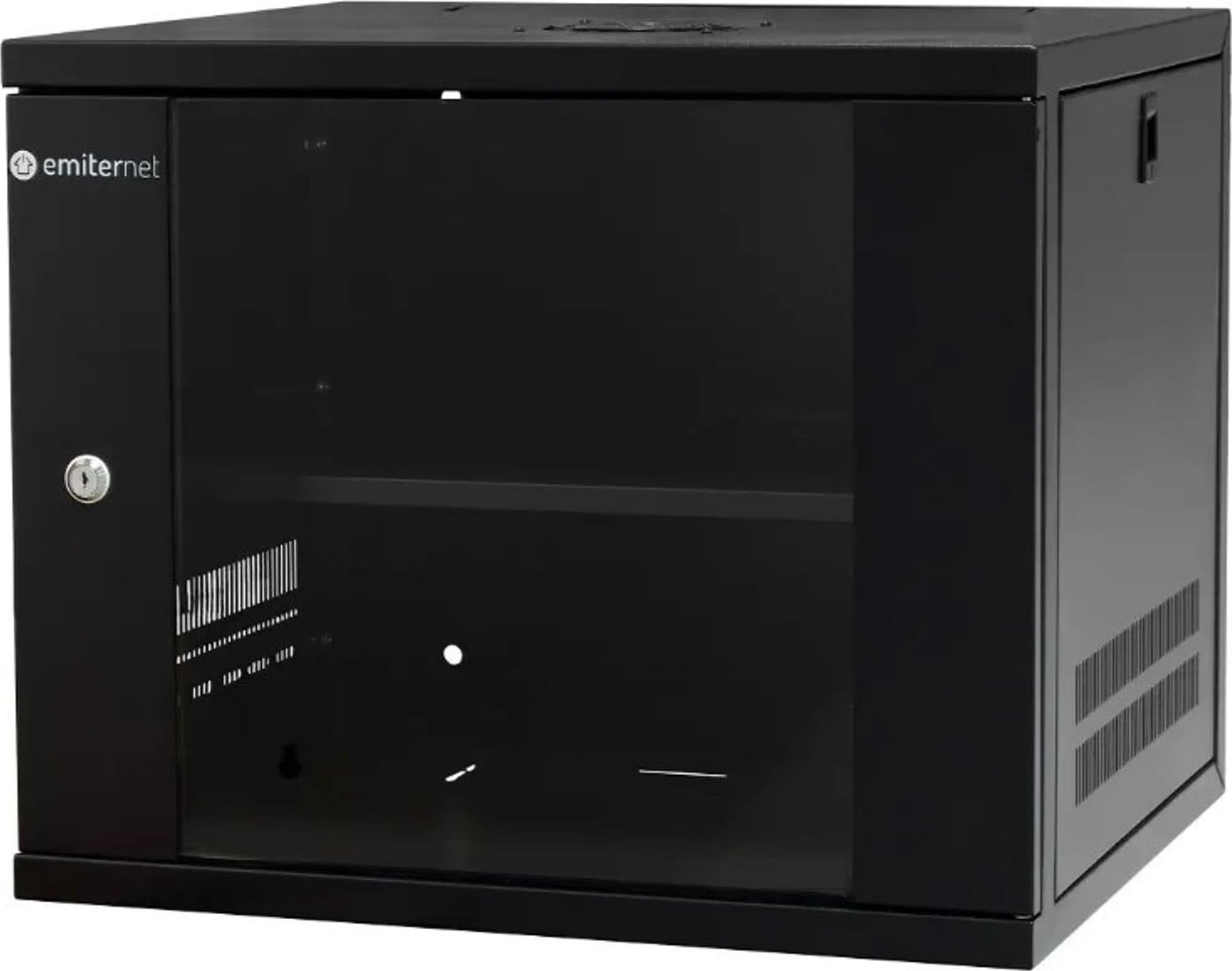 Szafa Emiter EmiterNet Szafa wisząca lekka niedzielona 19'' 9U, drzwi blacha/szkło, 550450455mm szer./gł./wys.