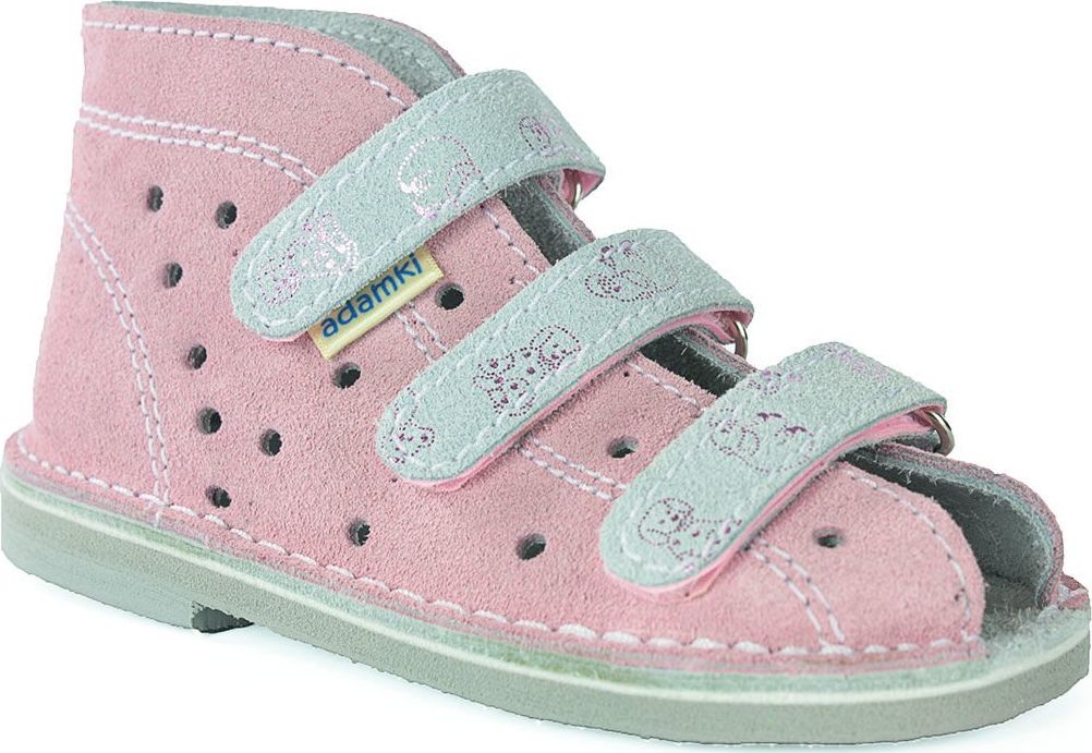 Adamki Obuwie dziewczęce Adamki 012 profilaktyczne różowy jasny 31