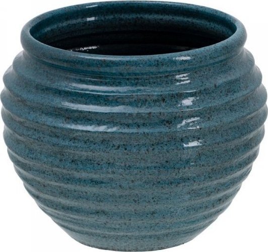 BigBuy Garden Doniczka 37 x 37 x 30 cm Ceramika Niebieski