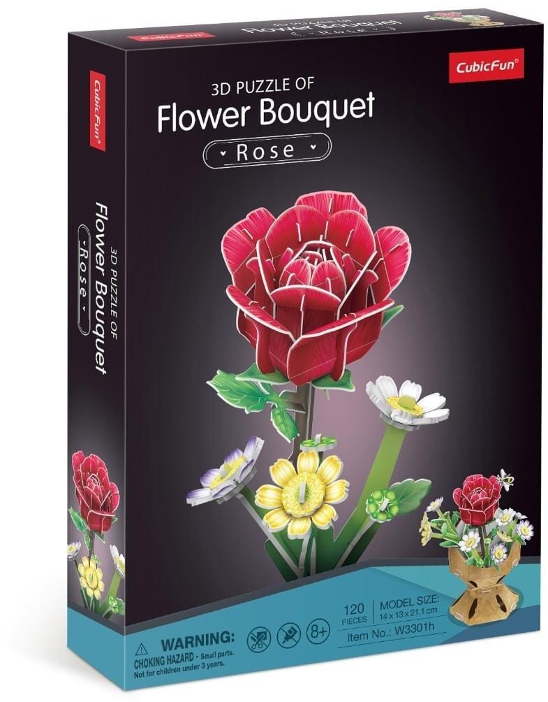 CUBIC FUN BUKIET KWIATÓW RÓŻE