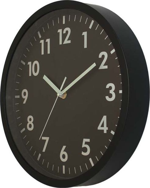 Atrix Zegar ścienny ATE2013B Czarny 30 cm uniwersalny