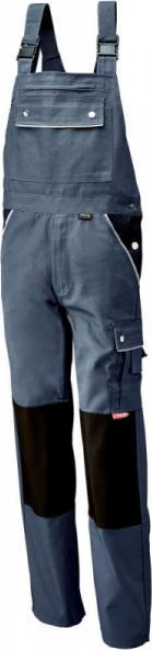 Planam Spodnie ogrodniczki, płótno, 320 g/m, roz. 52, szary