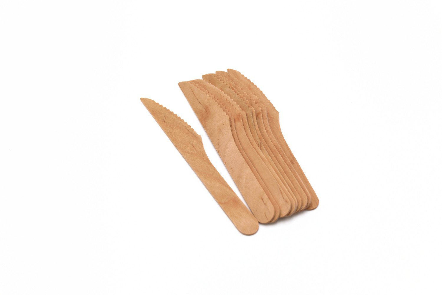 DISPOSABLE WOODEN KNIFES 10PCS