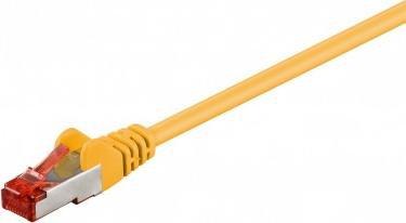 Goobay Wentronic Goobay CAT 6 patch cable, S / FTP (PiMF), yellow, 15 m - LSZH halogen-free, copper (68306)