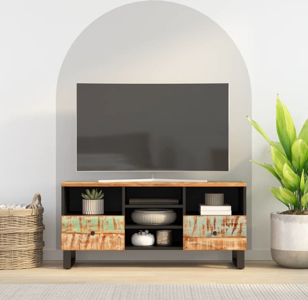 vidaXL Szafka pod TV, 100x33x46 cm, drewno i materiał drewnopochodny