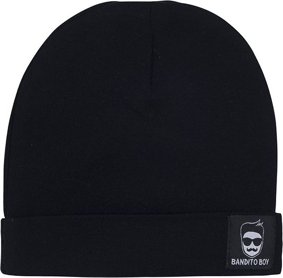 Marija Czapka niemowlęca czarna wyprawka Marija 80