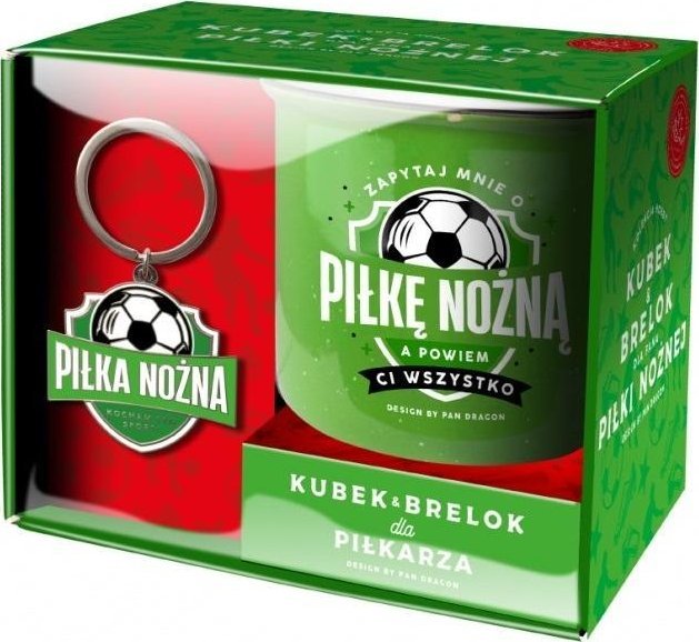 Zestaw kubek + brelok Hobby-Piłka nożna