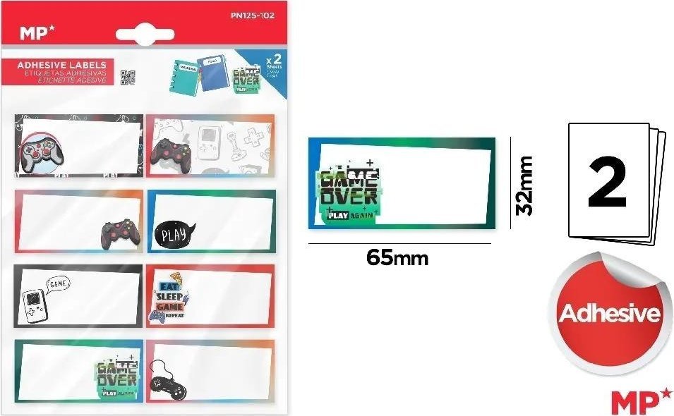 Naklejki na zeszyty Game EDUKAMP