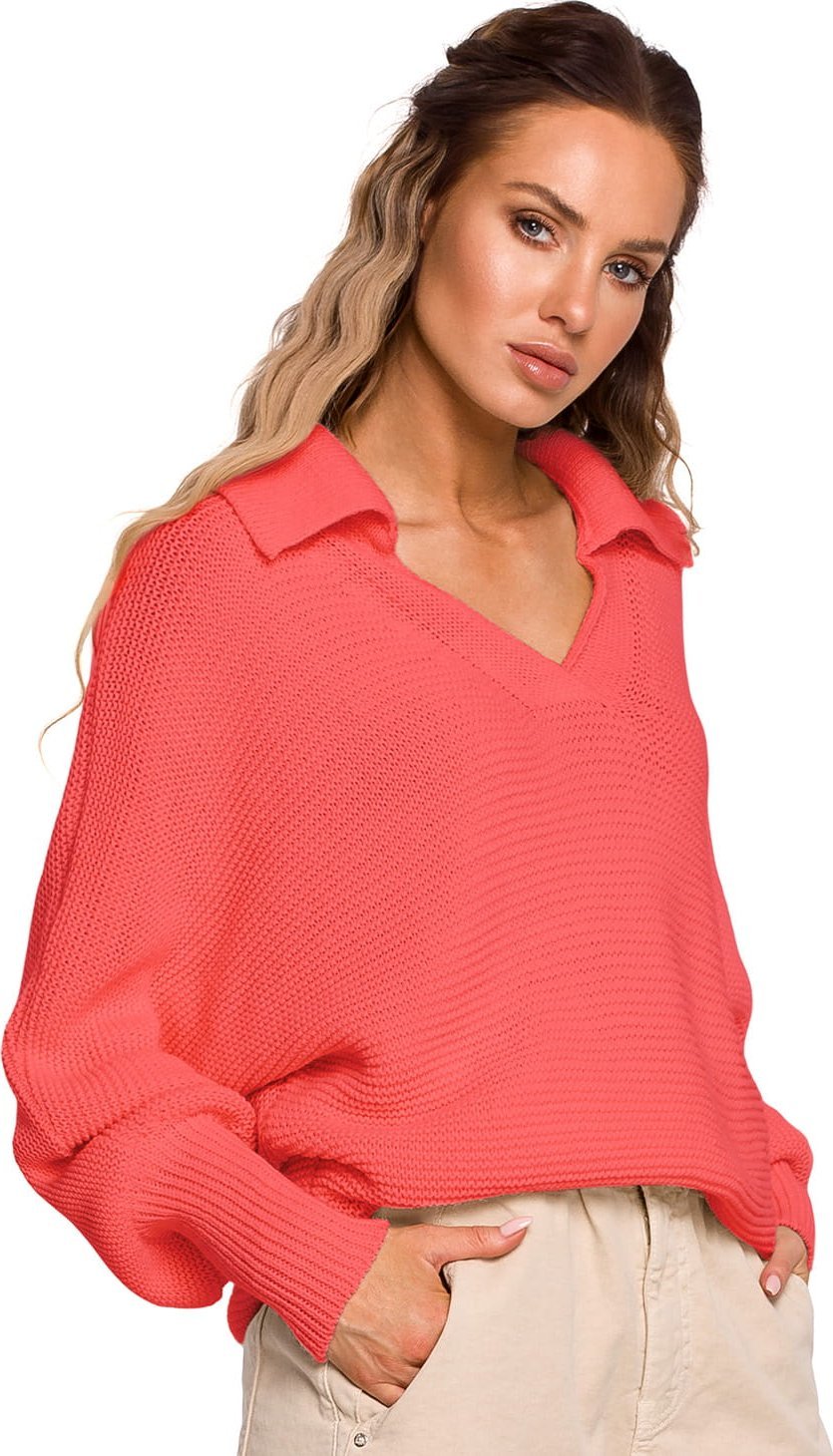 MOE Sweter Damski Model MOE687 Brzoskwinia