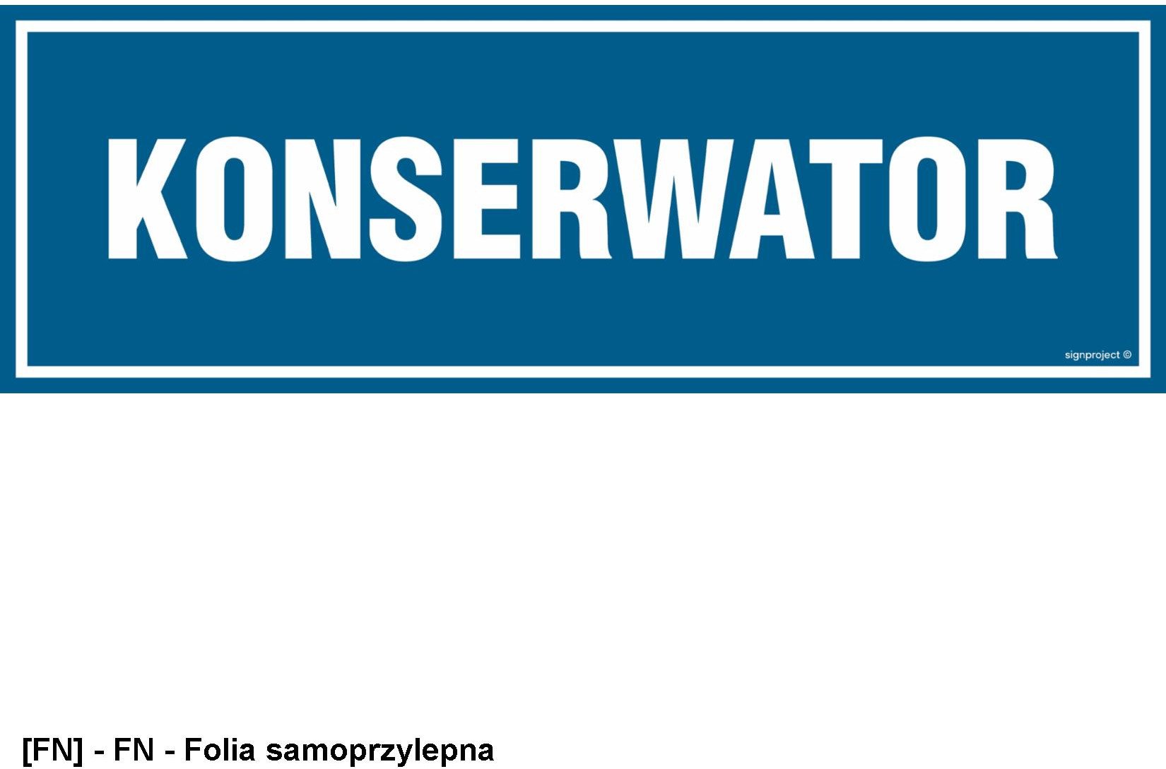 PA046 - Konserwator 150x50