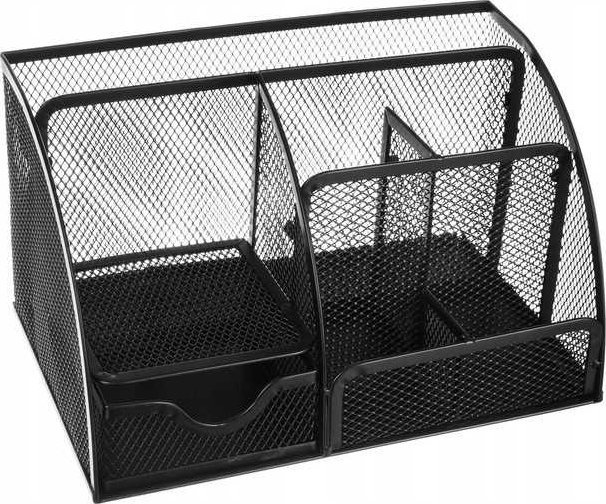 Maxy Przybornik Na Biurko - 6 Komór - Czarny