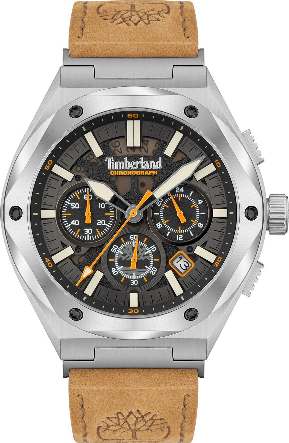 Zegarek Timberland Zegarek męski Timberland TBL.TDWGC2102301 brązowy