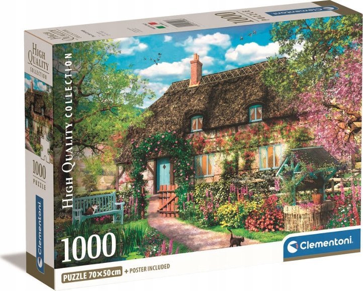 Clementoni CLE puzzle 1000 Compact The Old Cottage 39908