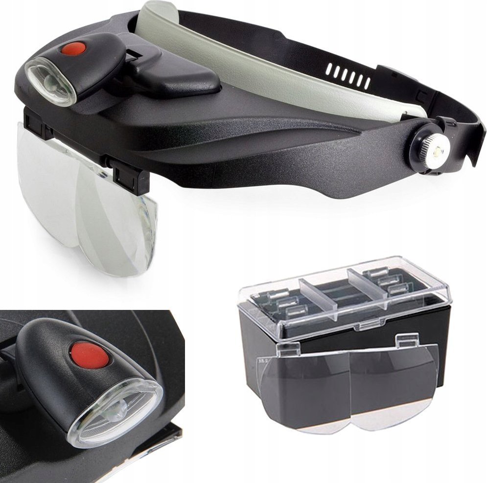 Verk LUPA NAGŁOWNA OKULARY PRECYZYJNE MOCNY LED 3,5x