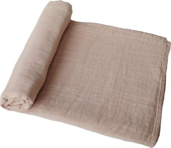 Mushie Mushie - otulacz kocyk letni 100% organic cotton Pale Taupe