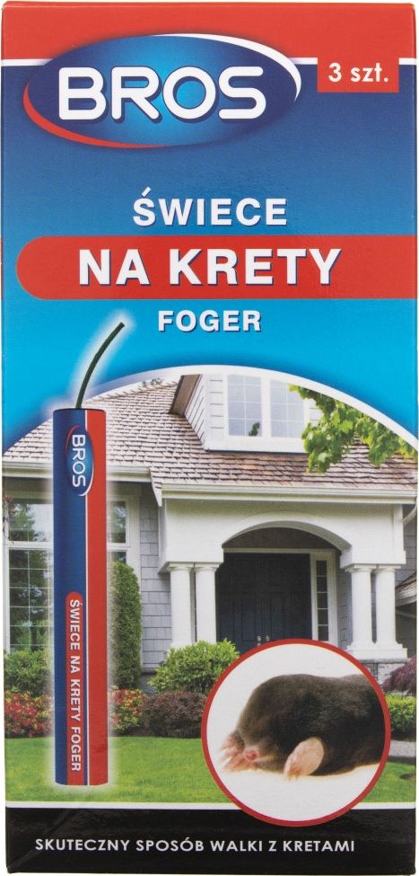 Bros Bros Świece na krety Foger - 3 sztuki