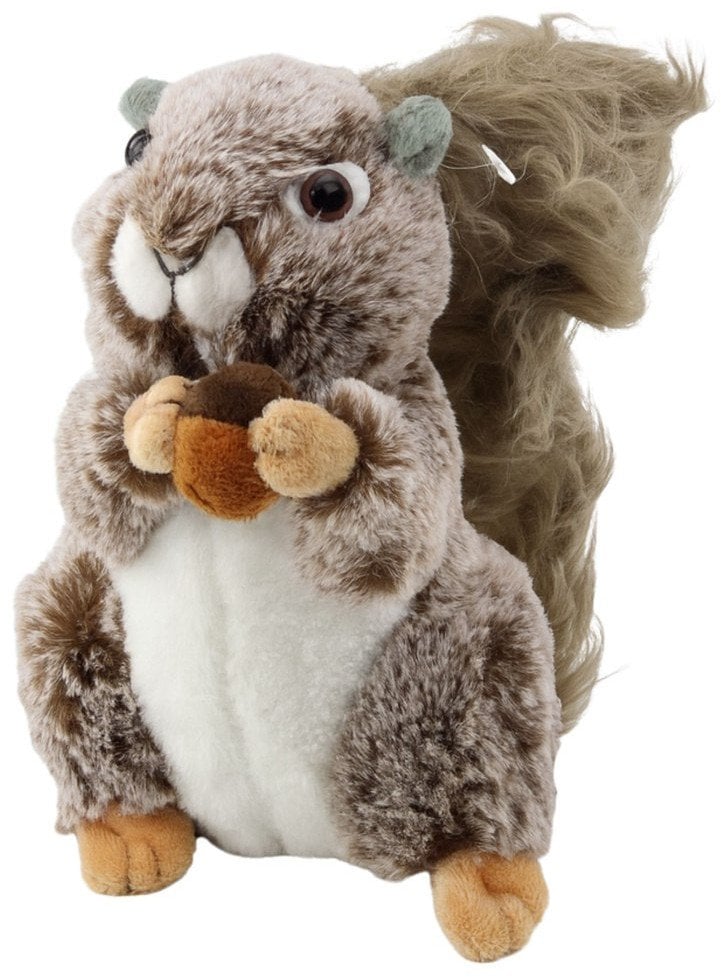 Pluszowa Maskotka Przytulanka Wiewiórka Z Orzeszkiem Brązowa 18cm LEAN Toys