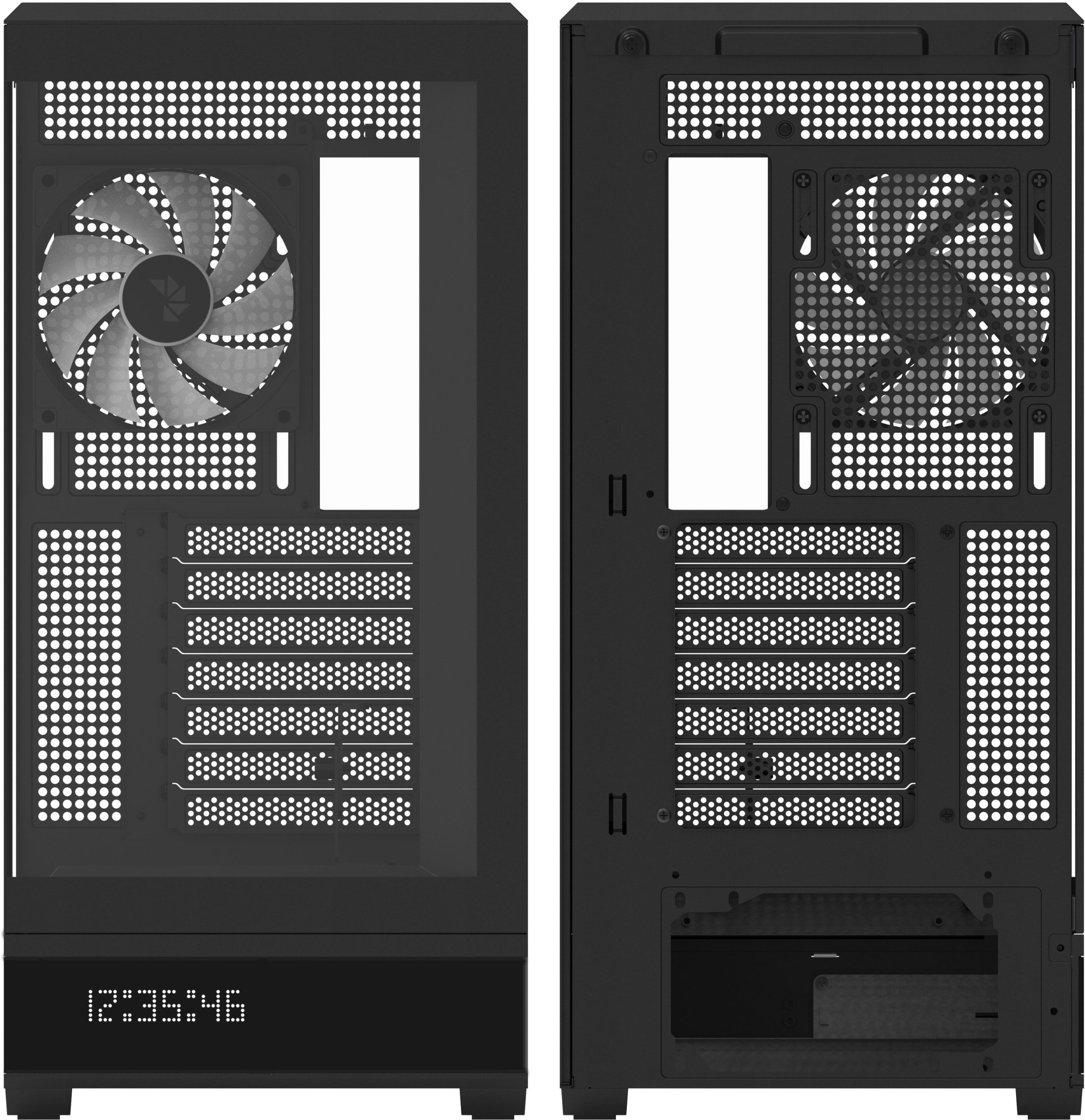 Obudowa Aerocool P500B Obudowa komputerowa, Midi-Tower, ATX, Tempered Glass, RGB - czarny