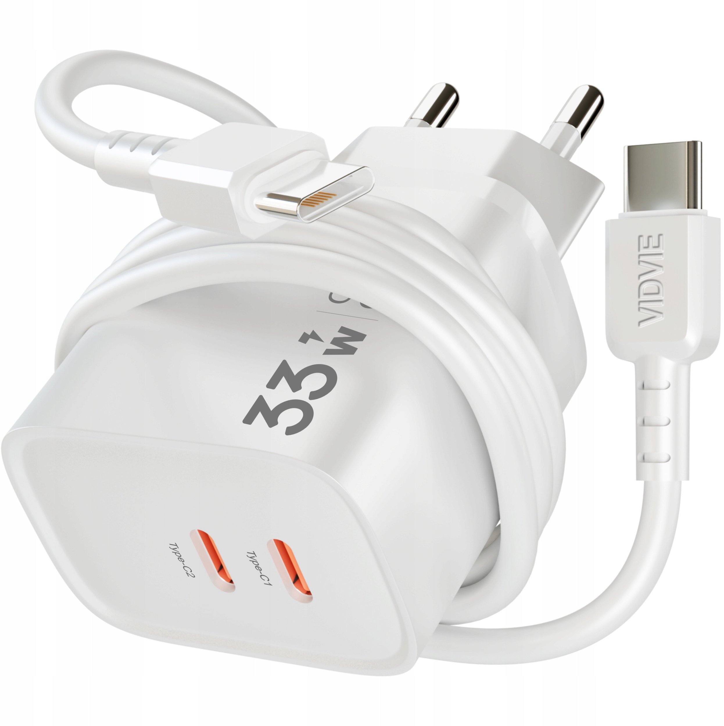 SZYBKA Ładowarka sieciowa USB TYP-C 3A PD 33W 3000mA KOSTKA + KABEL TYP-C