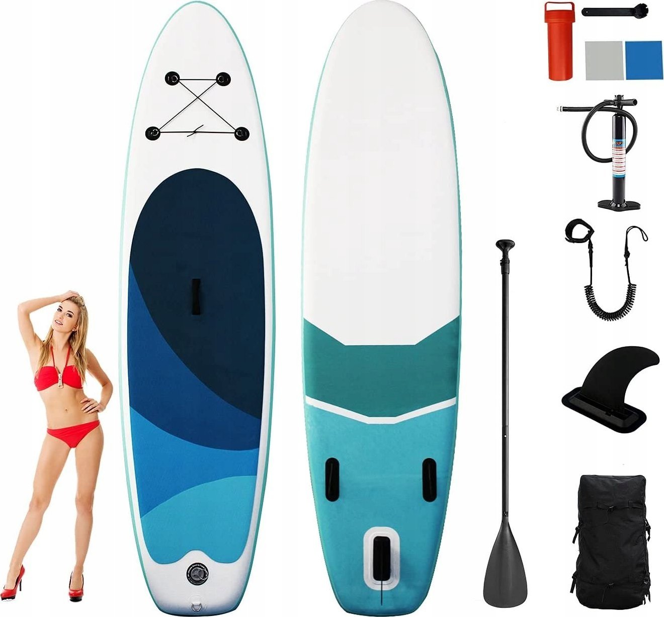 Deska SUP ogromny zestaw 305x76x15 do 120kg paddle