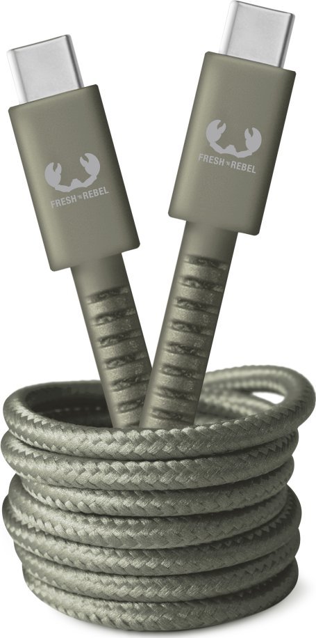 Kabel USB Fresh n Rebel USB-C - USB-C 2 m Zielony (002149840000)